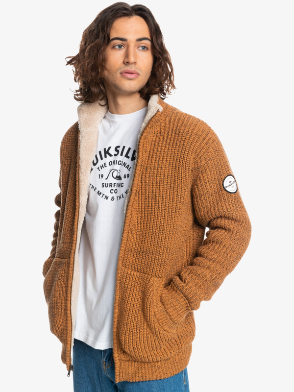 Boketto - Zip-Up Sherpa Lined Jumper for Men  EQYSW03260