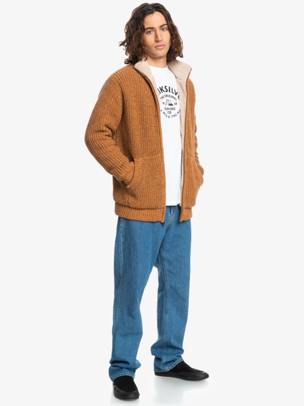 Boketto - Zip-Up Sherpa Lined Jumper for Men  EQYSW03260