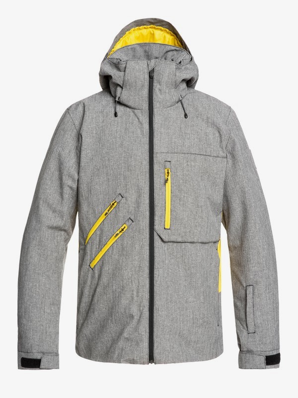 quiksilver, Traverse - Snow Jacket for Men, BLACK HEATHER (krph) 0 Traverse - Snow Jacket for Men Black EQYTJ03214 Quiksilver