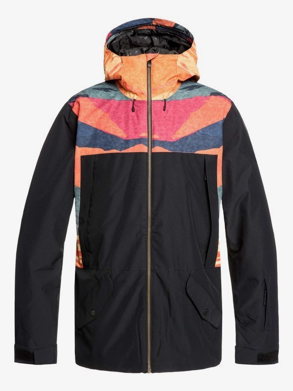 quiksilver, TR Ambition - Chaqueta para Nieve para Hombre, APRICOT ORANGE TR SUNRISES (nml6) 0 TR Ambition - Chaqueta para Nieve para Hombre Naranja EQYTJ03216 Quiksilver
