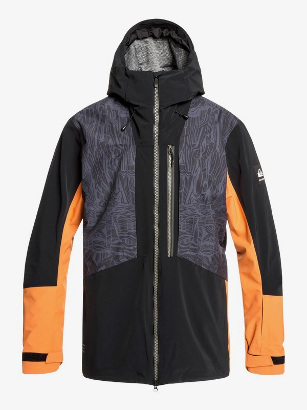 quiksilver, Travis Rice Stretch - Chaqueta para Nieve para Hombre, BLACK FOREST VIBES (kvm5) 0 Travis Rice Stretch - Chaqueta para Nieve para Hombre Negro EQYTJ03231 Quiksilver