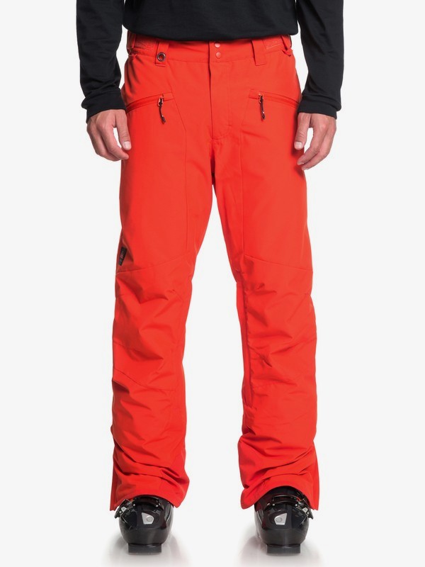 quiksilver, Boundry - Snow Pants for Men, POINCIANA (nzg0) 0 Boundry - Snow Pants for Men Orange EQYTP03115 Quiksilver