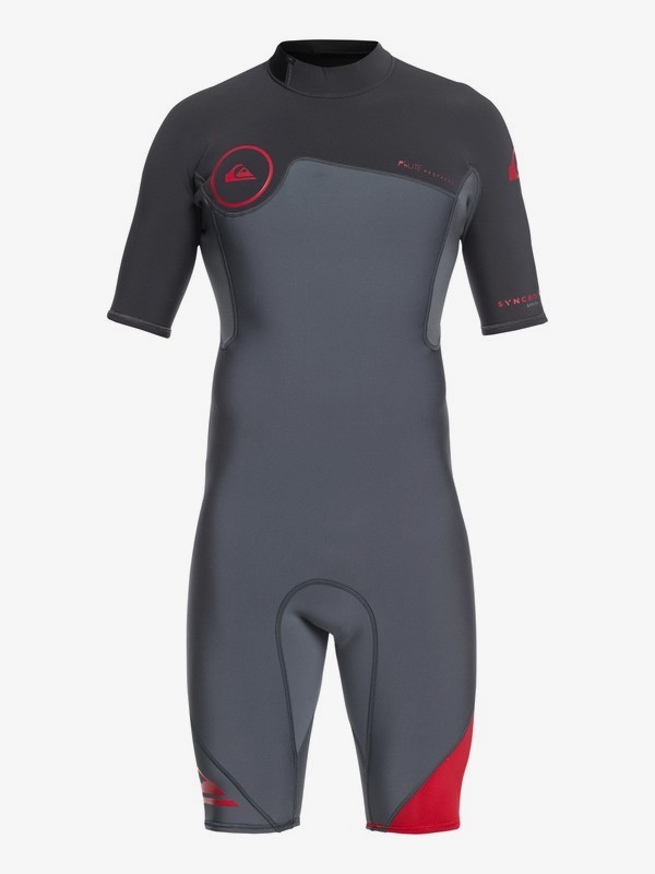 quiksilver, 2/2mm Syncro Series - Springsuit à manches courtes avec zip dans le dos pour Homme, ASH/GRAPHITE (xccb) 0 2/2mm Syncro Series - Springsuit à manches courtes avec zip dans le dos pour Homme Marron EQYW503006 Quiksilver