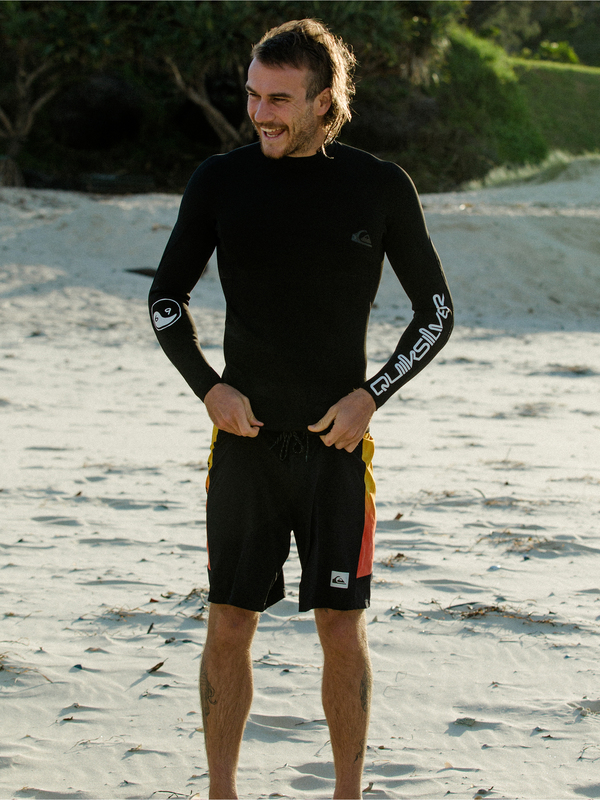 quiksilver, 1.5 Highline Ltd M.W. - Long Sleeve Neoprene Surf Top for Men, BLACK/ JET BLACK (xskk) 0 1.5 Highline Ltd M.W. - Long Sleeve Neoprene Surf Top for Men Grey EQYW803034 Quiksilver