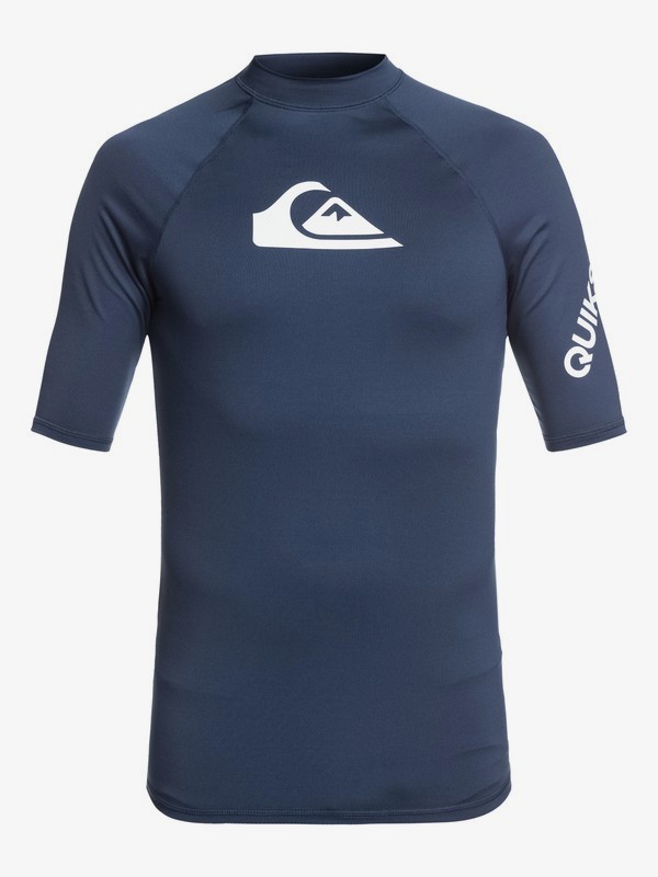 quiksilver, All Time - Licra de Manga Corta con Protección Solar UPF 50 para Hombre, MOONLIT OCEAN (byk0) 0 All Time - Licra de Manga Corta con Protección Solar UPF 50 para Hombre Azul EQYWR03136 Quiksilver