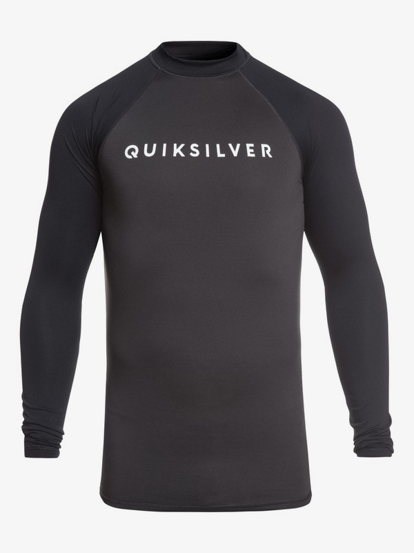 quiksilver, Always There - Licra de Manga Larga con Protección Solar UPF 50 para Hombre, TARMAC (kta0) 0 Always There - Licra de Manga Larga con Protección Solar UPF 50 para Hombre Negro EQYWR03143 Quiksilver