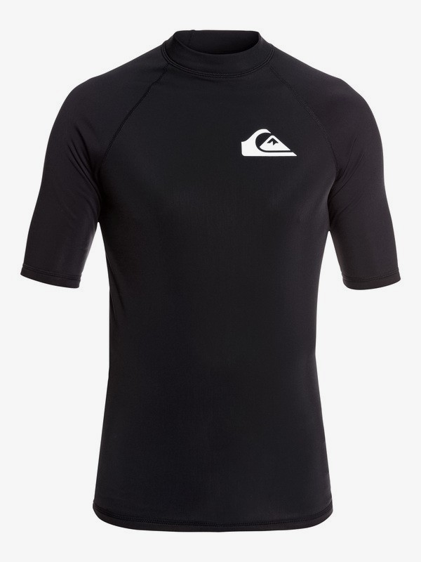 quiksilver, Heater - Licra de Manga Corta con Protección Solar UPF 50 para Hombre, BLACK (kvj0) 0 Heater - Licra de Manga Corta con Protección Solar UPF 50 para Hombre Negro EQYWR03214 Quiksilver
