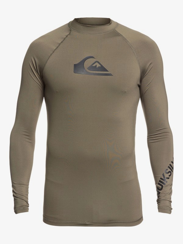 Mens All Time Long Sleeve UPF 50 Rash Vest Quiksilver