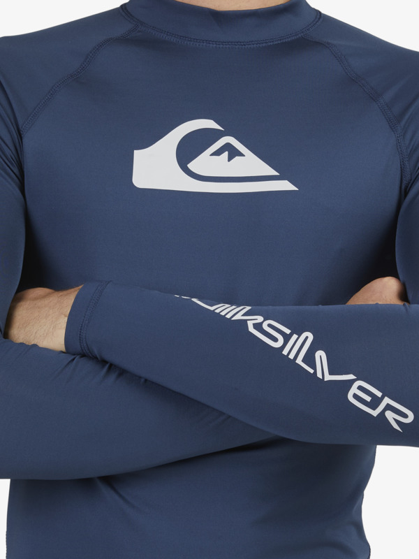Mens All Time Long Sleeve UPF 50 Rash Vest Quiksilver