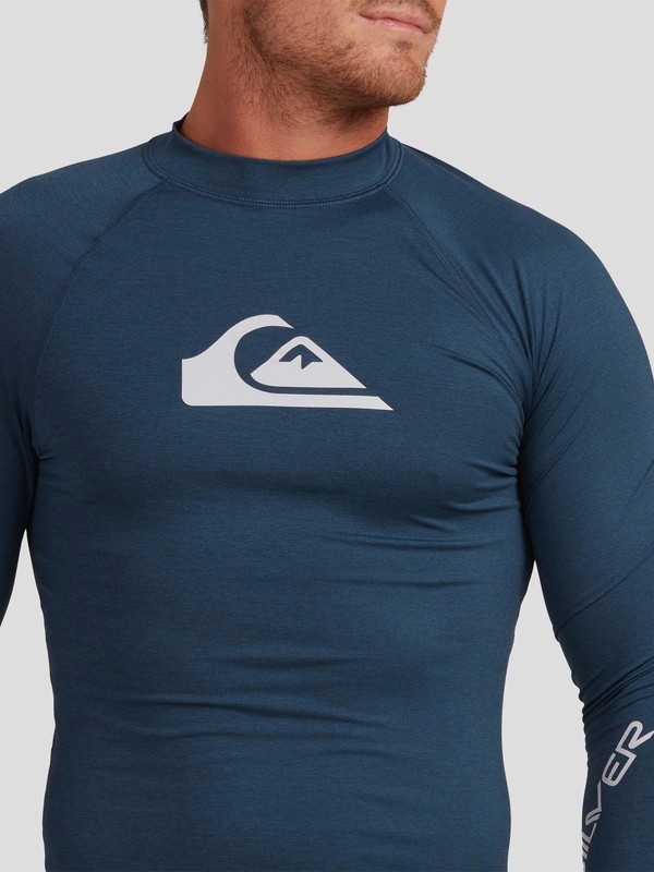 Mens All Time Long Sleeve UPF 50 Rash Vest Quiksilver