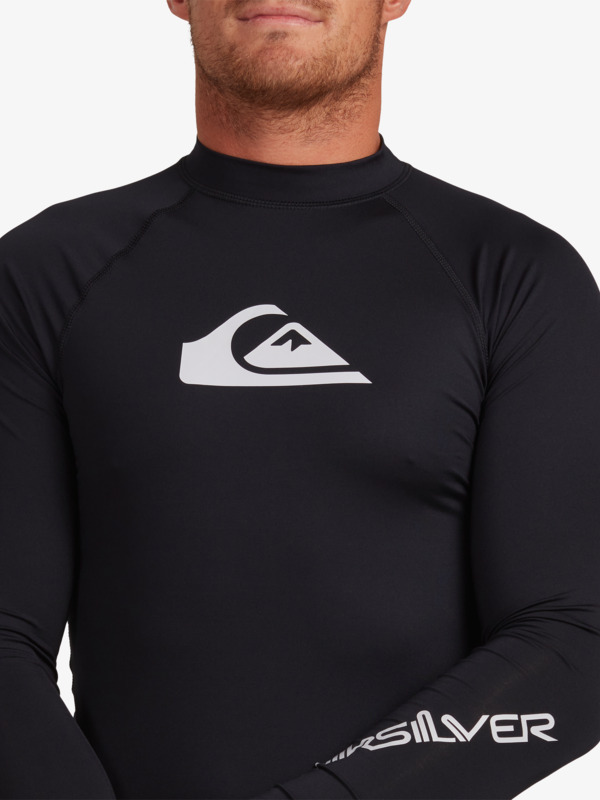 Mens All Time Long Sleeve UPF 50 Rash Vest Quiksilver