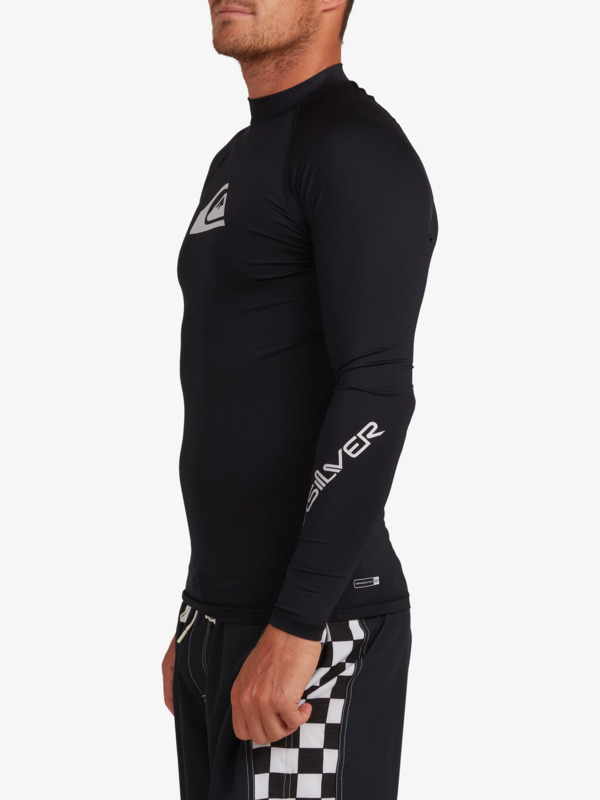 Mens All Time Long Sleeve UPF 50 Rash Vest Quiksilver