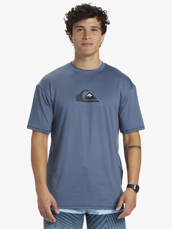 Solid Streak - Short Sleeve UPF 50 Surf T-Shirt for Men  EQYWR03386