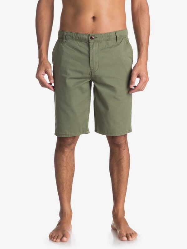 quiksilver, Шорты-чинос Everyday 20", FOUR LEAF CLOVER (gph0) 0 Шорты-чинос Everyday 20" Зеленый EQYWS03468 Quiksilver