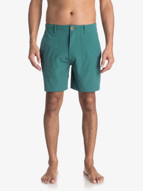 quiksilver, Шорты Tactics 18", MALLARD GREEN (gqn0) 0 Шорты Tactics 18" Зеленый EQYWS03495 Quiksilver