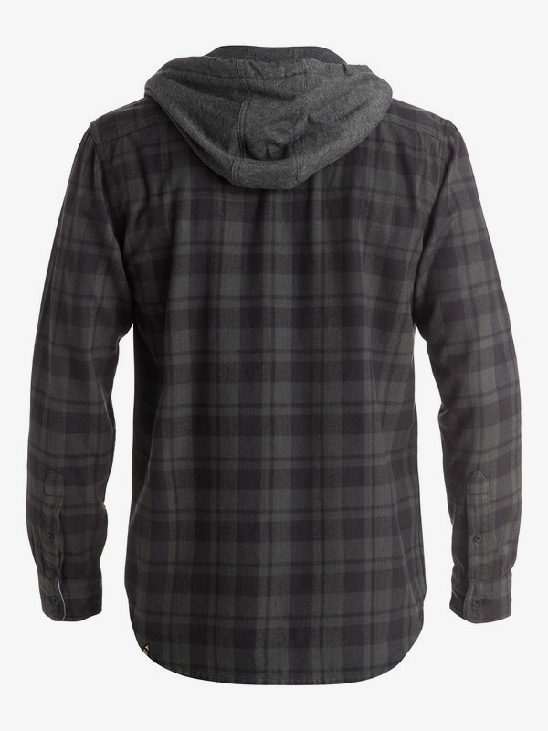 quicksilver hooded flannel