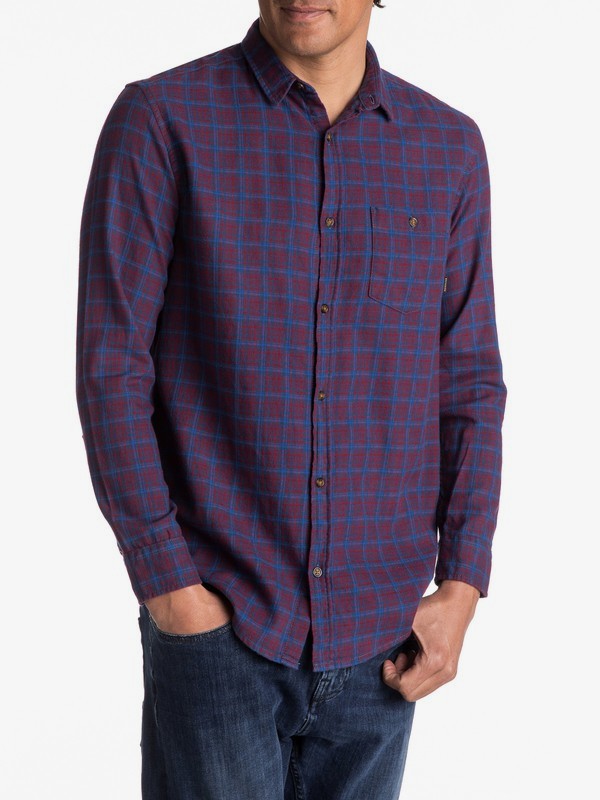 Phaser Setting Flannel Long Sleeve Shirt Quiksilver