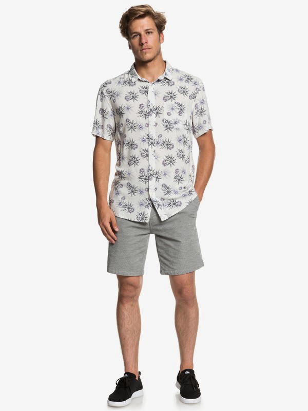 Fluid Geometric Camisa de Manga Corta para Hombre Quiksilver Fluid Geometric Camisa de Manga Corta para