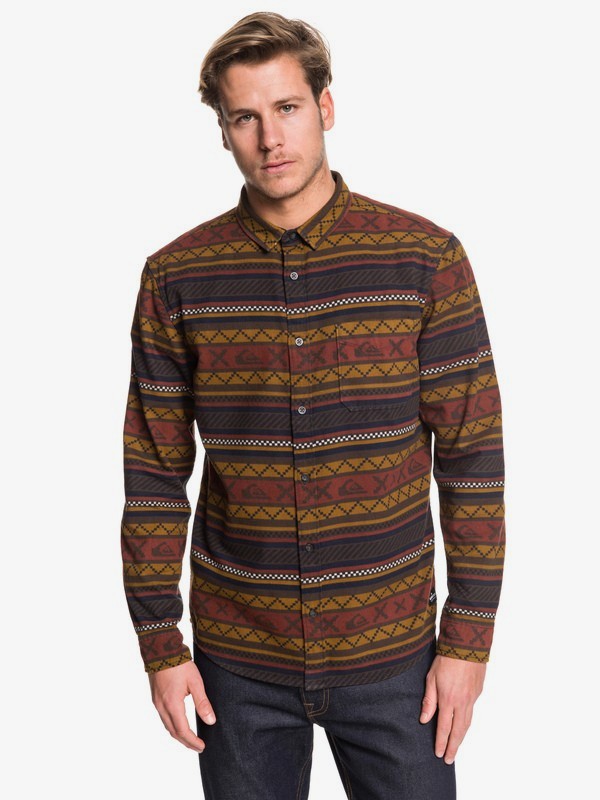 quiksilver, Рубашка с длинным рукавом Murra Mara, CHOCOLATEMURA MARRA (csd6) 0 Рубашка с длинным рукавом Murra Mara Коричневый EQYWT03861 Quiksilver