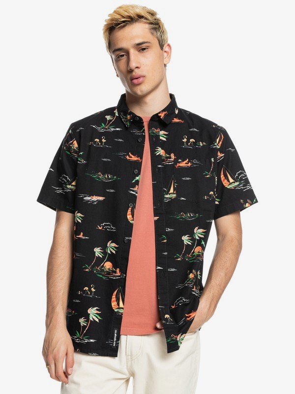 Mens Island Breeze Short Sleeve Shirt | Quiksilver