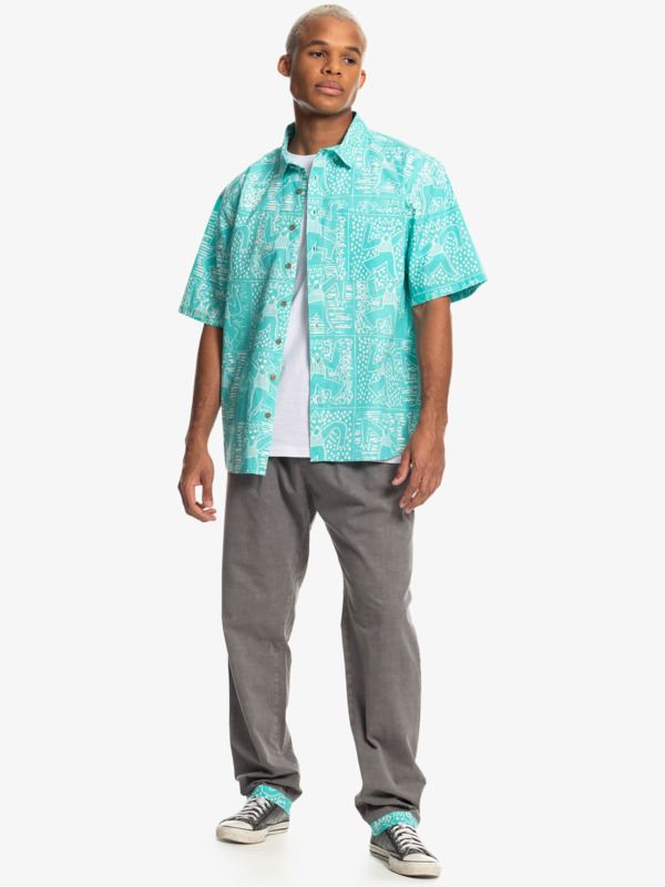 Quiksilver x Stranger Things Tribal Shirt 2022 - Short Sleeve Shirt for Men  EQYWT04451