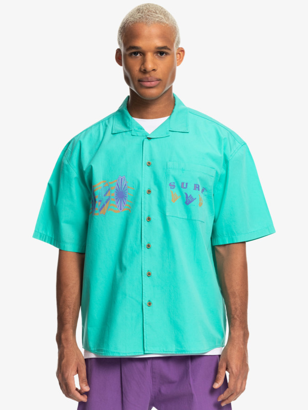 Quiksilver x Stranger Things The Mike 2022 - Short Sleeve Shirt for Men  EQYWT04452