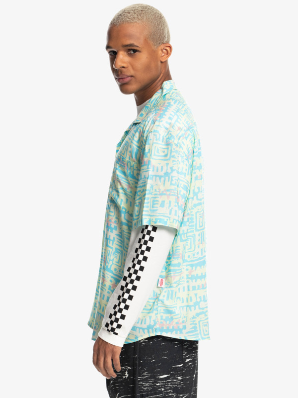 Quiksilver x Stranger Things The Argyle 2022 - Short Sleeve Shirt for Men  EQYWT04453