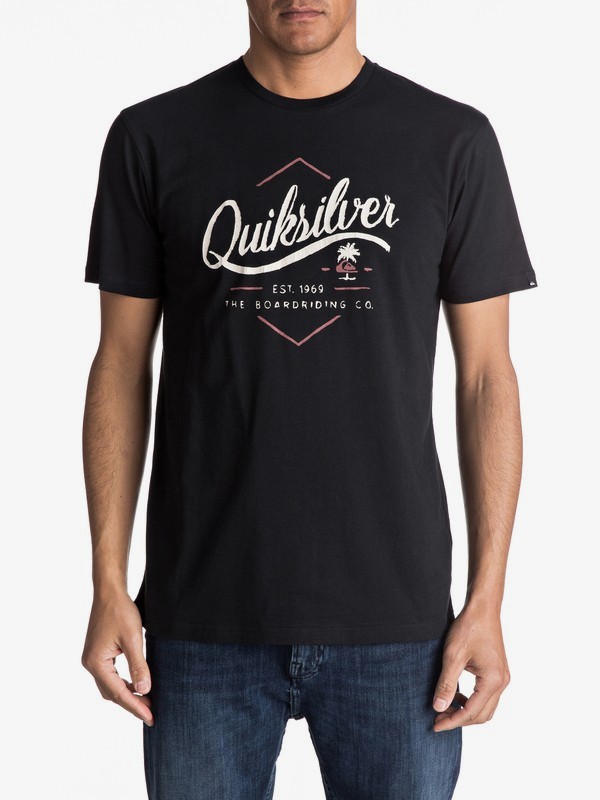 quiksilver, Classic Sea Tales - T-Shirt for Men, BLACK (kvj0) 0 Classic Sea Tales - T-Shirt for Men Black EQYZT04533 Quiksilver