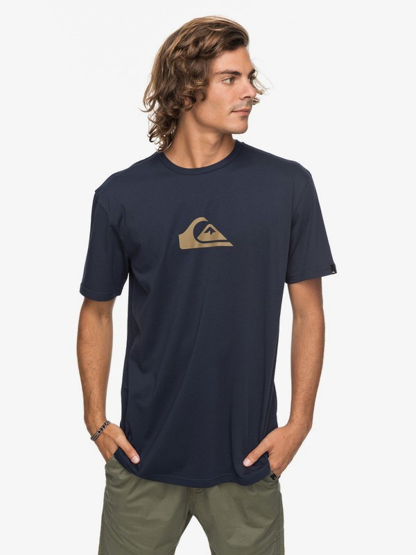quiksilver, Футболка Classic Comp Logo, NAVY BLAZER (byj0) 0 Футболка Classic Comp Logo Синий EQYZT04773 Quiksilver