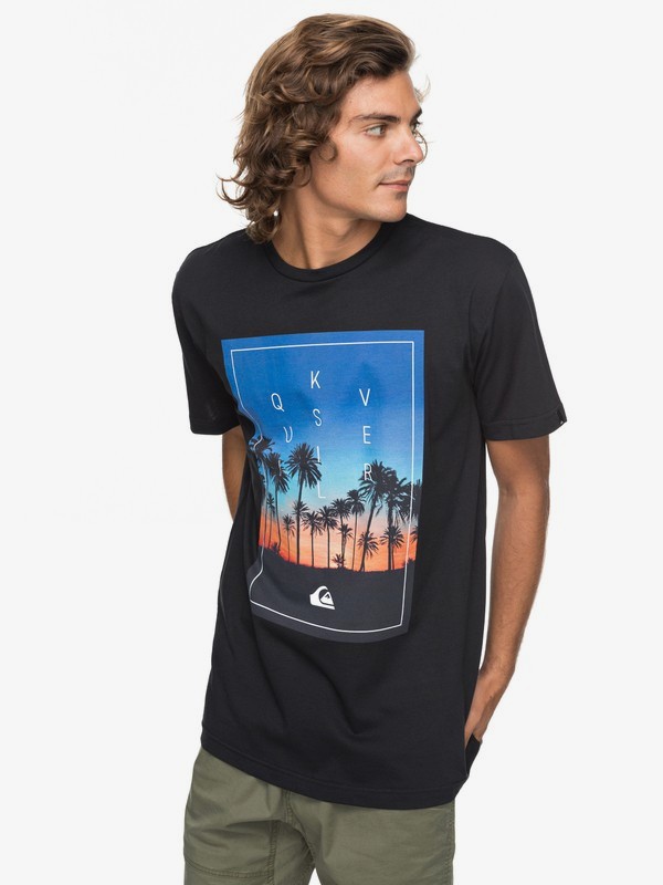 quiksilver, Футболка Classic Salina Stars, BLACK (kvj0) 0 Футболка Classic Salina Stars Черный EQYZT04778 Quiksilver