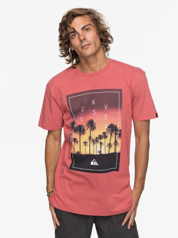 quiksilver, Футболка Classic Salina Stars, MINERAL RED (mmz0) 0 Футболка Classic Salina Stars Розовый EQYZT04778 Quiksilver