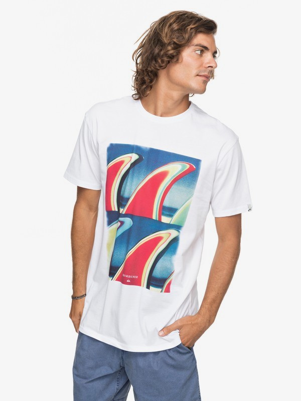 Classic Fin Fanatic TShirt for Men 3613373406606 Quiksilver