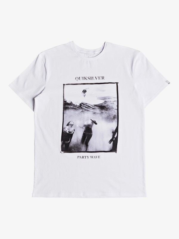 quiksilver, Wave Party - Camiseta para Hombre, WHITE (wbb0) 0 Wave Party - Camiseta para Hombre Blanco EQYZT04948 Quiksilver