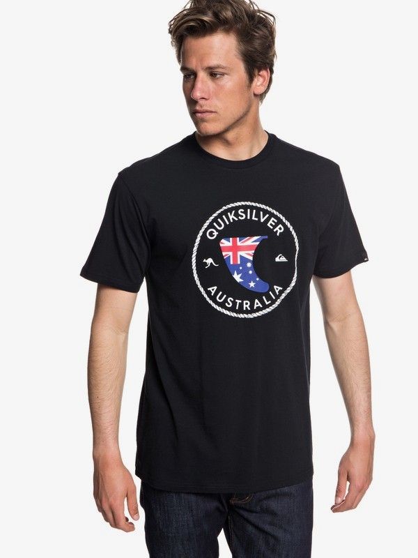 quiksilver, Oz Fin - T-shirt col rond pour Homme, BLACK (kvj0) 0 Oz Fin - T-shirt col rond pour Homme EQYZT04959 Quiksilver
