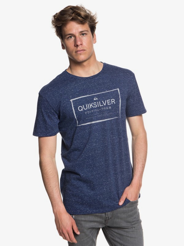 quiksilver, Quik In The Box - Camiseta para Hombre, MEDIEVAL BLUE HEATHER (bteh) 0 Quik In The Box - Camiseta para Hombre Azul EQYZT05018 Quiksilver