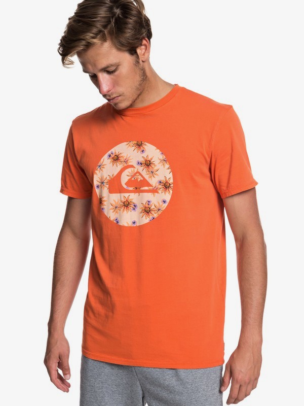quiksilver, Quik Circled - Camiseta para Hombre, ORANGE RUST (nnc0) 0 Quik Circled - Camiseta para Hombre Naranja EQYZT05227 Quiksilver