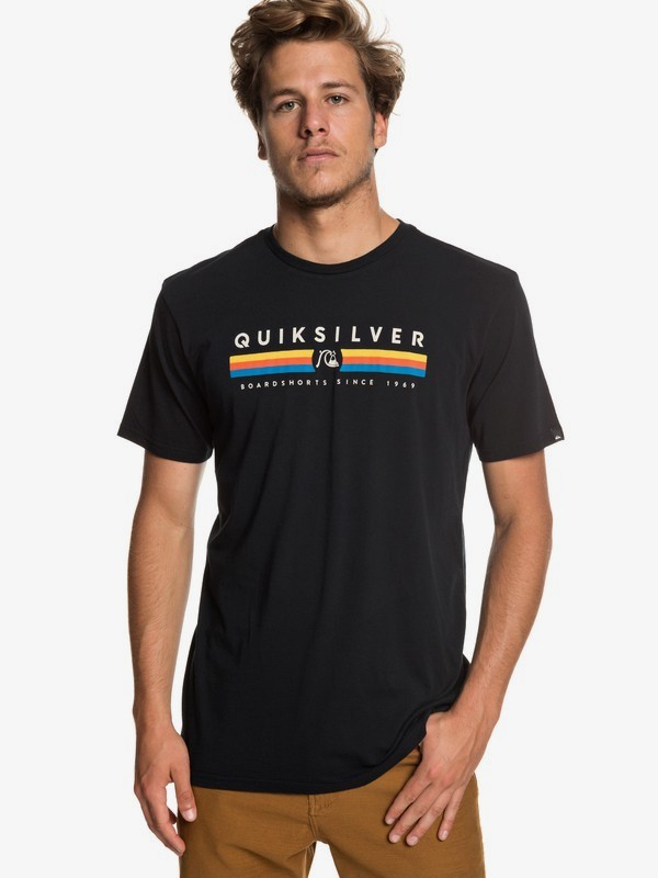 quiksilver, Футболка Get Bizzy, BLACK (kvj0) 0 Футболка Get Bizzy Черный EQYZT05263 Quiksilver