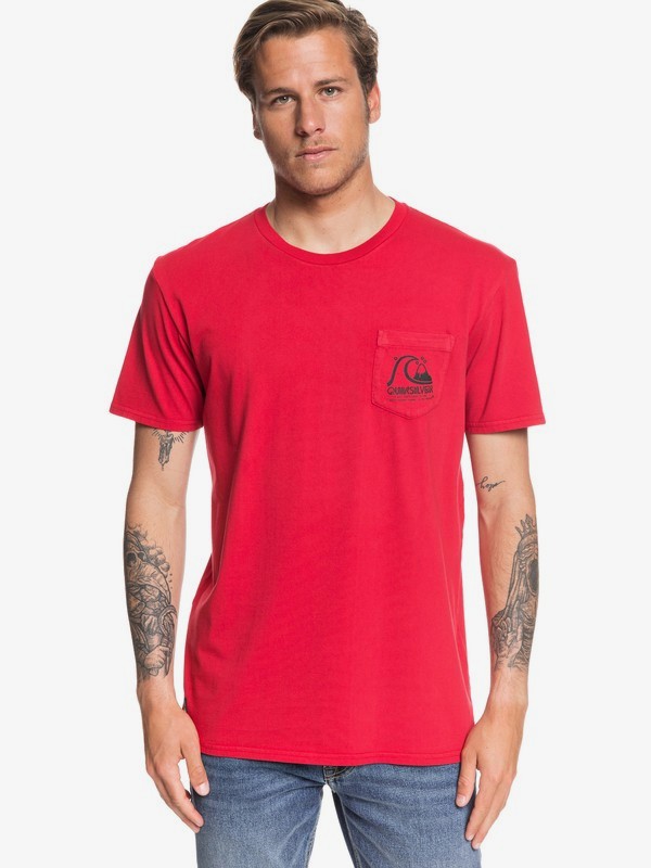 quiksilver, Rock And Roll - Camiseta para Hombre, QUIK RED (rqr0) 0 Rock And Roll - Camiseta para Hombre Rojo EQYZT05347 Quiksilver