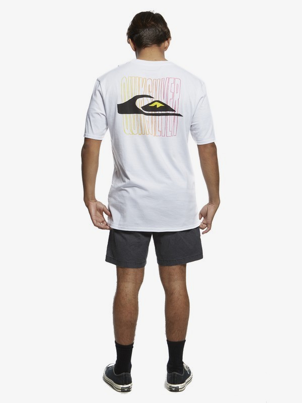 white stretch t shirt mens