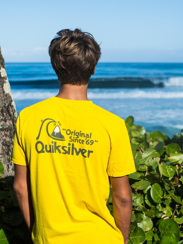 quiksilver, Bouncing Heart - Camiseta para Hombre, SULPHUR (gjc0) 0 Bouncing Heart - Camiseta para Hombre Verde EQYZT05433 Quiksilver
