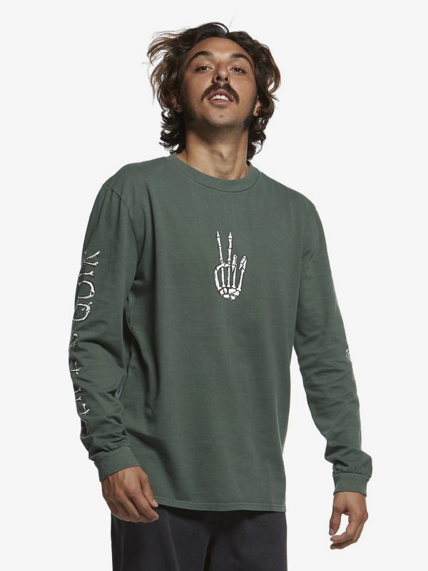 quiksilver, Originals Lifes Quik - Long Sleeve T-Shirt for Men, GARDEN TOPIARY (grt0) 0 Originals Lifes Quik - Long Sleeve T-Shirt for Men Green EQYZT05471 Quiksilver