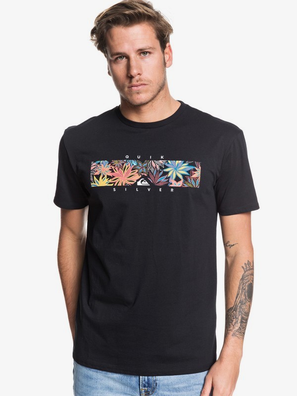 quiksilver, Box Heat - T-shirt pour Homme, BLACK (kvj0) 0 Box Heat - T-shirt pour Homme Noir EQYZT05473 Quiksilver