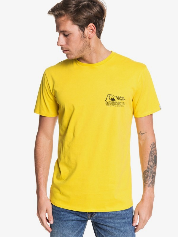 quiksilver, Daily Wax - Camiseta para Hombre, SULPHUR (gjc0) 0 Daily Wax - Camiseta para Hombre Verde EQYZT05477 Quiksilver