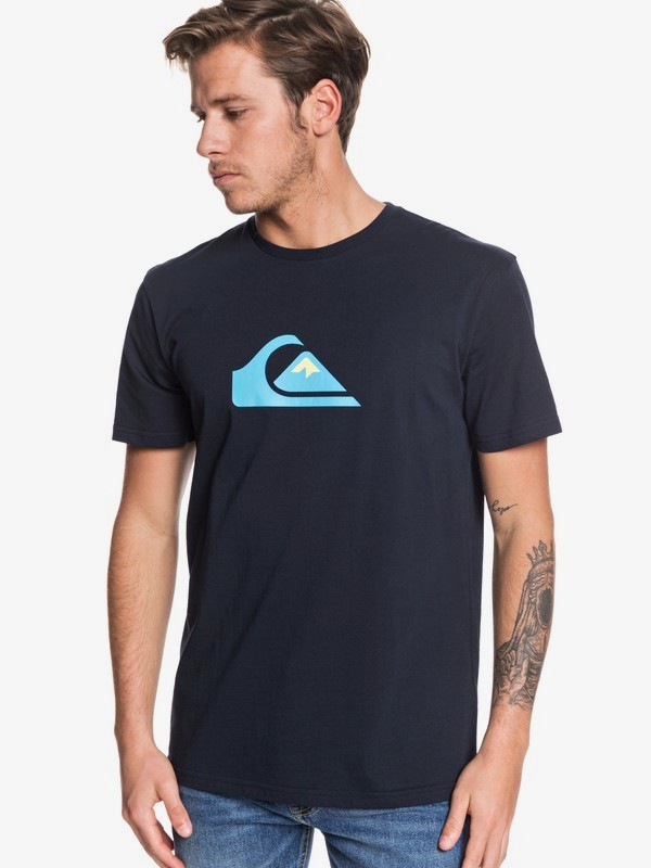 quiksilver, Comp - Camiseta para Hombre, SKY CAPTAIN (kye0) 0 Comp - Camiseta para Hombre Negro EQYZT05486 Quiksilver
