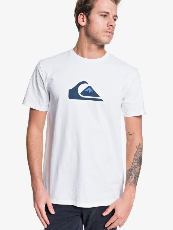 quiksilver, Comp - T-shirt pour Homme, WHITE (wbb0) 0 Comp - T-shirt pour Homme Blanc EQYZT05486 Quiksilver