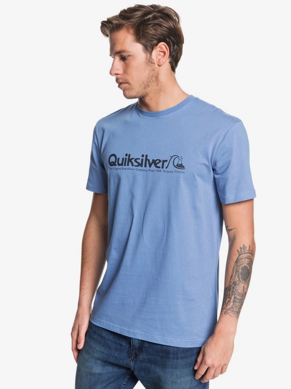 quiksilver, Modern Legends - Camiseta para Hombre, QUIET HARBOR (blm0) 0 Modern Legends - Camiseta para Hombre Azul EQYZT05488 Quiksilver