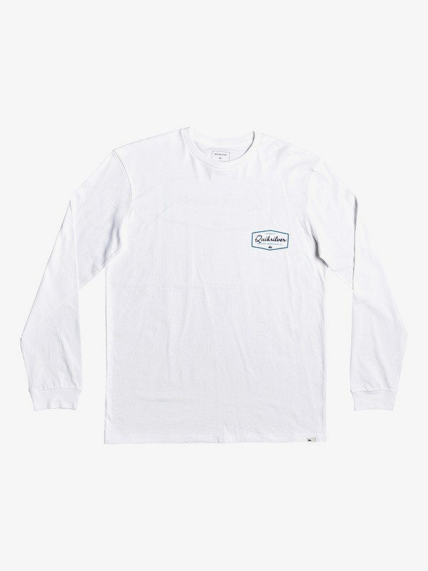 quiksilver, Inside Lines - Camiseta de Manga Larga para Hombre, WHITE (wbb0) 0 Inside Lines - Camiseta de Manga Larga para Hombre Blanco EQYZT05505 Quiksilver