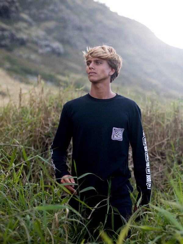quiksilver, Bright Eye - Long Sleeve T-Shirt for Men, BLACK (kvj0) 0 Bright Eye - Long Sleeve T-Shirt for Men Black EQYZT05506 Quiksilver