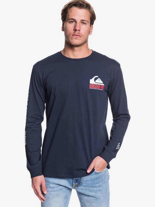quiksilver, Quik Pro France 2019 - Camiseta de Manga Larga para Hombre, NAVY BLAZER (byj0) 0 Quik Pro France 2019 - Camiseta de Manga Larga para Hombre Azul EQYZT05540 Quiksilver