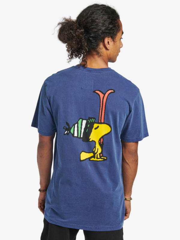 Peanuts Woodstock Ski Team TShirt for Men Quiksilver